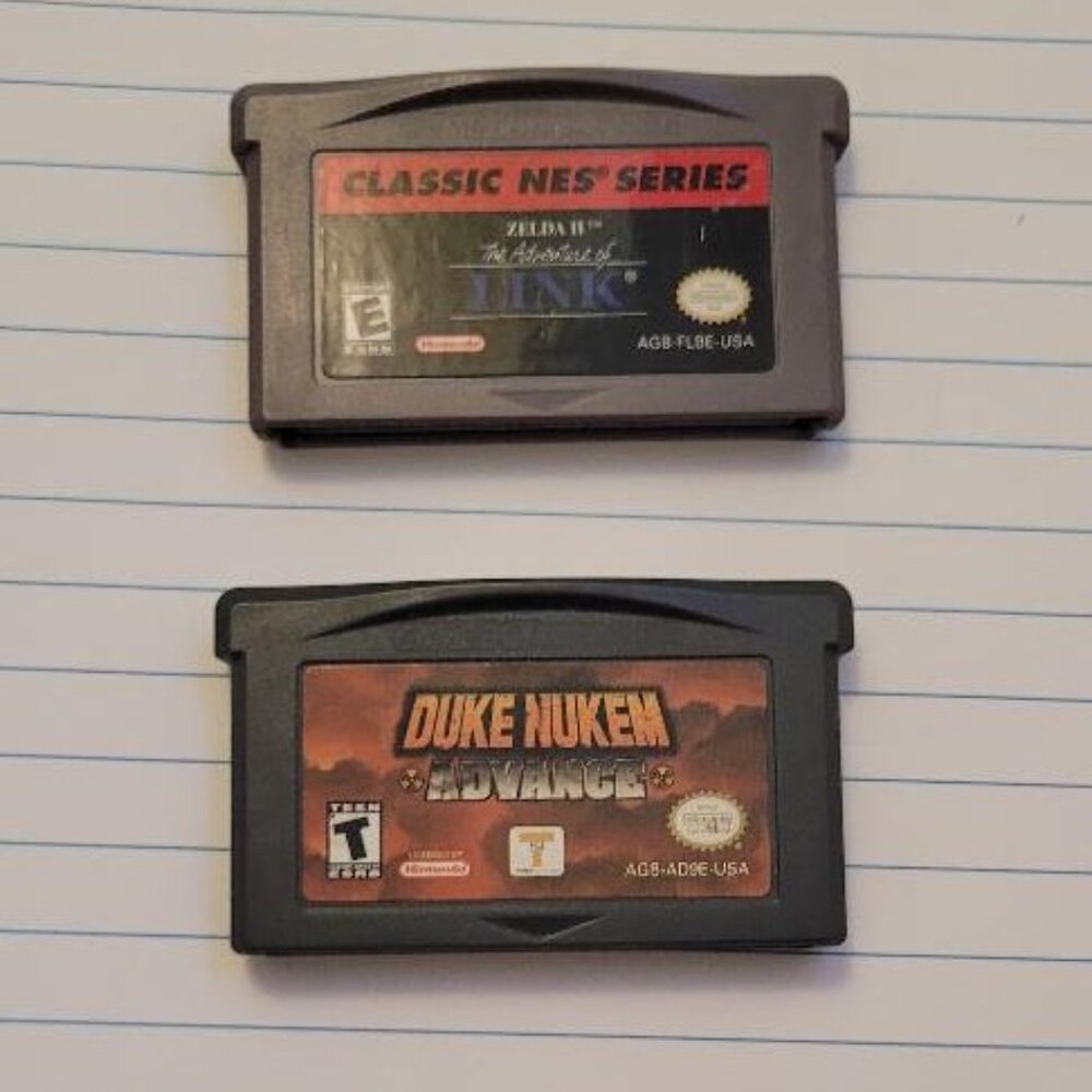 GBA Games- Link 2 the adventure of Link, Duke Nukem advance!